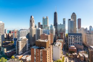 Stunning view of Downtown Chicago