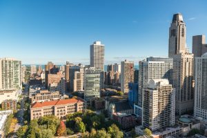Stunning view of Downtown Chicago