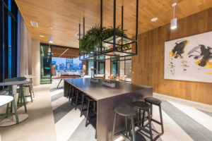 Clubroom with games and entertainment area